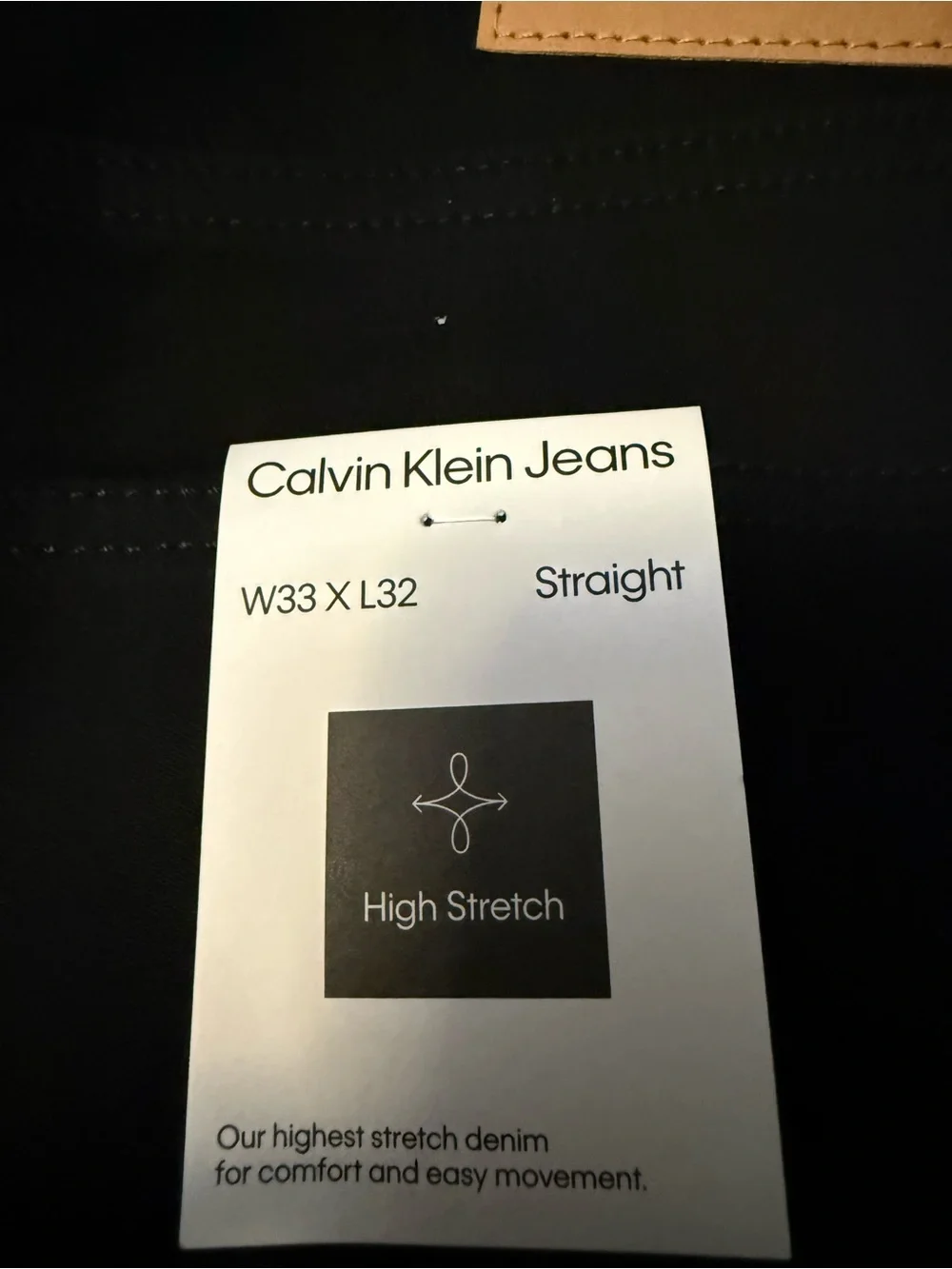 Calvin Klein Jeans Men’s Black Straight Fit Jeans